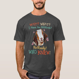 Camiseta Espere, o que eu tenho uma atitude, não sei quem 