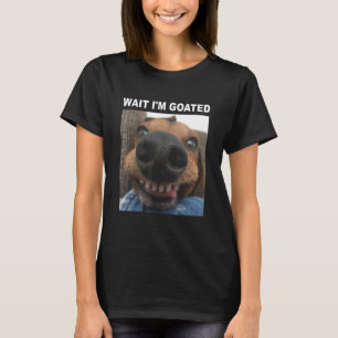 Camiseta Espere, sou o humor do Cachorro Goated Meme