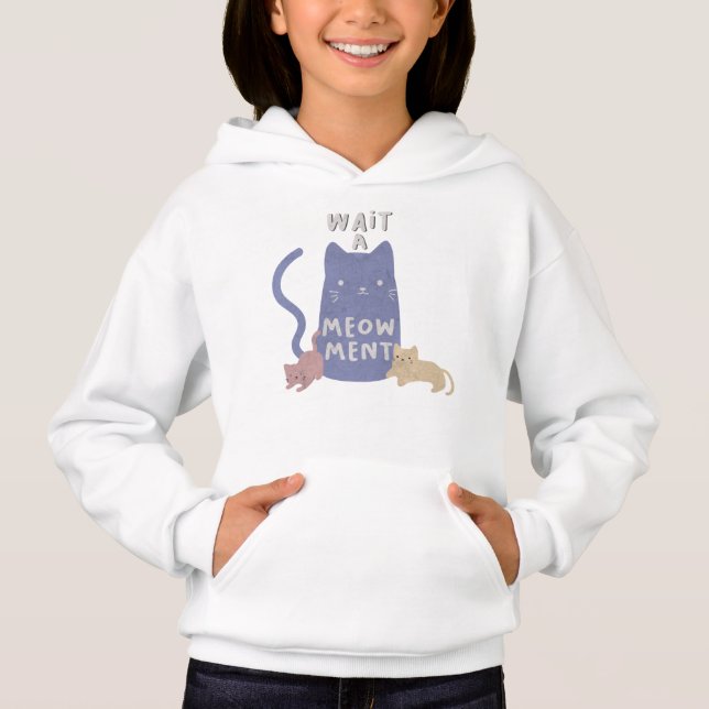 Camiseta Espere um Meow-ment (Frente)