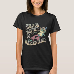 Camiseta Espere um Sapo de cowboy parceiro que estou super 