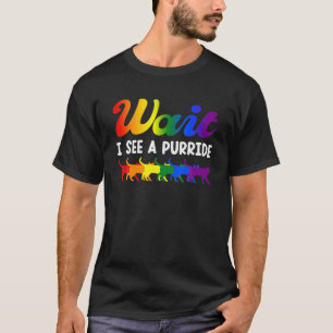 Camiseta Espere, Vejo Uma Purride, Orgulho gay, Rainbow Ca
