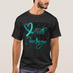 Camiseta Espero que a fé ame coragem PSTD enfatize a consci