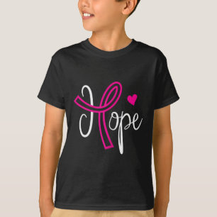 Camiseta Espero que o Coração Rosa Friso I as mulheres apoi