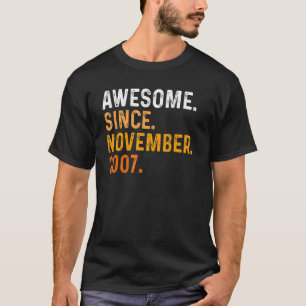 Camiseta Espetacular 15 Anos Desde Novembro De 2007 15 Bir