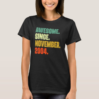 Camiseta Espetacular 18 anos desde novembro de 2004 18º Bir