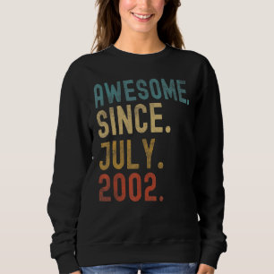 Camiseta Espetacular 20 anos desde julho de 2002 20 Birthda