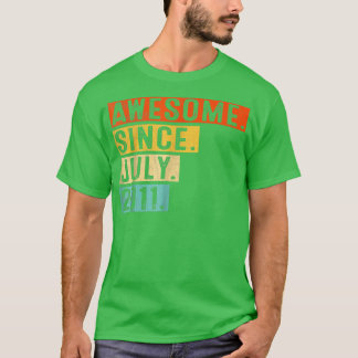 Camiseta Espetacular De 11 Anos Desde Julho De 2011 11 Bi