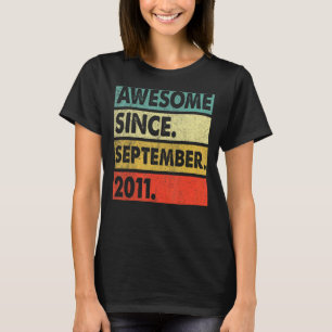 Camiseta Espetacular De 11 Anos Desde setembro De 2011 11 1