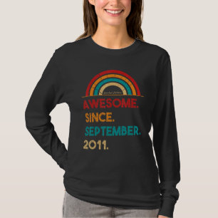 Camiseta Espetacular De 11 Anos Desde setembro De 2011 11 B