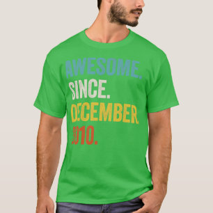 Camiseta Espetacular De 12 Anos Desde Dezembro De 2010, 12