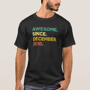 Camiseta Espetacular De 12 Anos Desde Dezembro De 2010 12 B