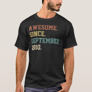 Camiseta Espetacular De 12 Anos Desde setembro De 2010 12