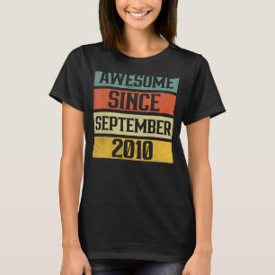 Camiseta Espetacular De 12 Anos Desde setembro De 2010 12 3