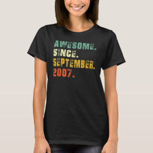 Camiseta Espetacular De 15 Anos Desde setembro De 2007 15 B