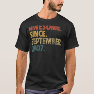 Camiseta Espetacular De 15 Anos Desde setembro De 2007 15 B
