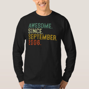 Camiseta Espetacular De 16 Anos Desde Setembro De 2006 16º