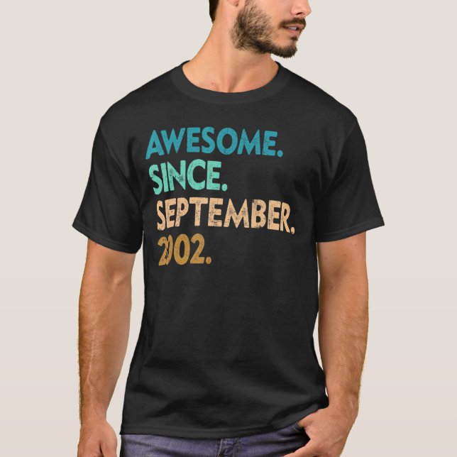 Camiseta Espetacular De 20 Anos Desde setembro De 2002 20 7 (Frente)