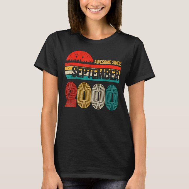 Camiseta Espetacular De 22 Anos Desde Setembro De 2000 22º  (Frente)