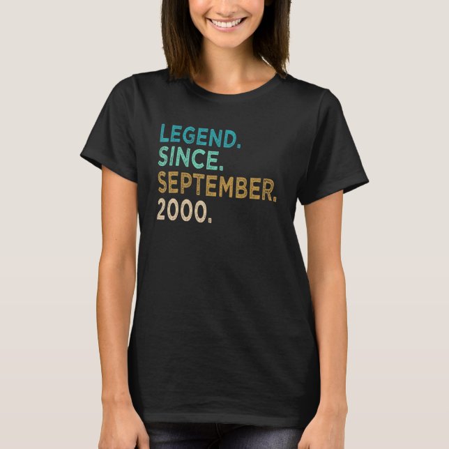 Camiseta Espetacular De 22 Anos Desde Setembro De 2000 22º  (Frente)