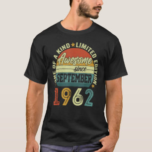 Camiseta Espetacular De 60 Anos Desde Setembro De 1962 60º