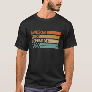 Camiseta Espetacular De 62 Anos Desde Setembro De 1960 62º 