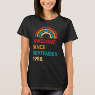 Camiseta Espetacular De 64 Anos Desde Setembro De 1958 64º 