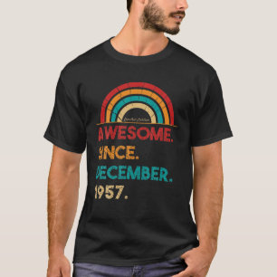 Camiseta Espetacular De 65 Anos Desde Dezembro De 1957 Ofer
