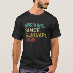 Camiseta Espetacular De 65 Anos Desde Fevereiro De 1958 65º