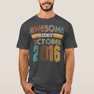 Camiseta Espetacular De 6 Anos Desde Outubro De 2016 6 Aniv