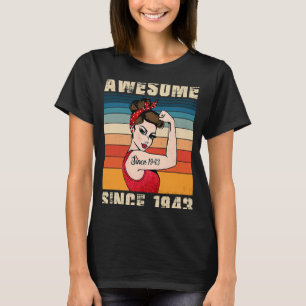 Camiseta Espetacular De 80 Anos Desde 1943, 80 Aniversário