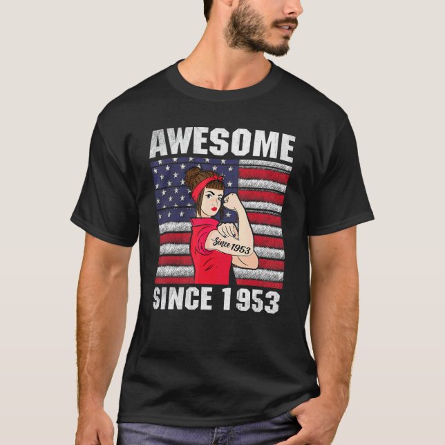 Camiseta Espetacular desde 1953 69º aniversário Mulheres (Frente)