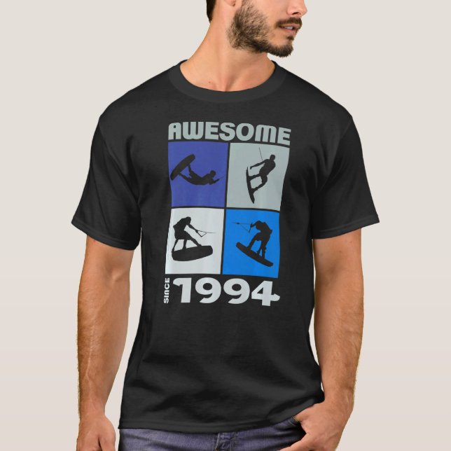 Camiseta Espetacular desde 1994 estilo de vida de wakeboard (Frente)