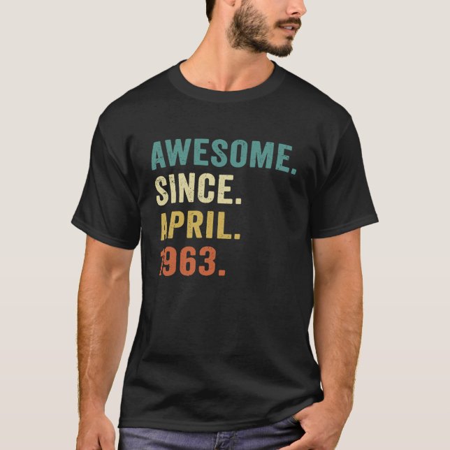 Camiseta Espetacular desde abril de 1963 60º aniversário (Frente)