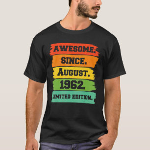 Camiseta Espetacular desde agosto de 1962 20 Nascimento