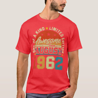 Camiseta Espetacular desde agosto de 1962 60º Aniversário