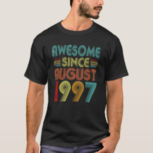 Camiseta Espetacular Desde Agosto De 1997 Vintage 25 Anos D