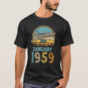 Camiseta Espetacular desde Janeiro de 1959 64º Nascimento