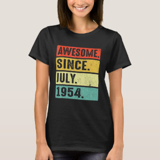 Camiseta Espetacular desde julho de 1954 68º aniversário