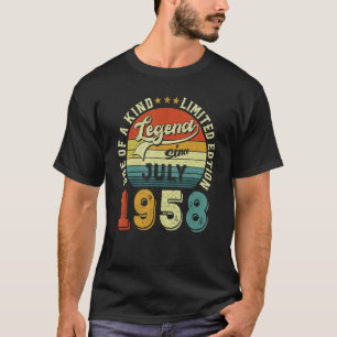 Camiseta Espetacular desde julho de 1958 65º aniversário