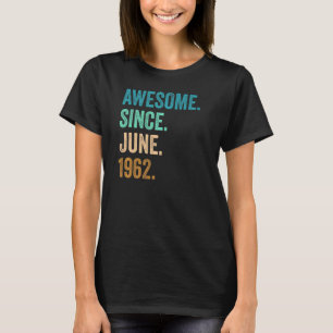 Camiseta Espetacular desde junho de 1962 60º aniversário