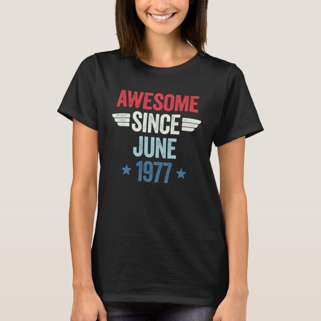 Camiseta Espetacular Desde Junho De 1977 1 (Frente)