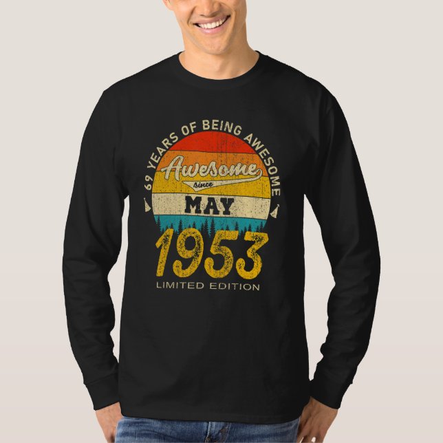 Camiseta Espetacular desde maio de 1953 69º aniversário (Frente)
