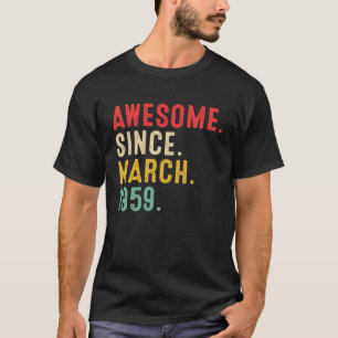 Camiseta Espetacular desde março de 1959 64º Nascimento