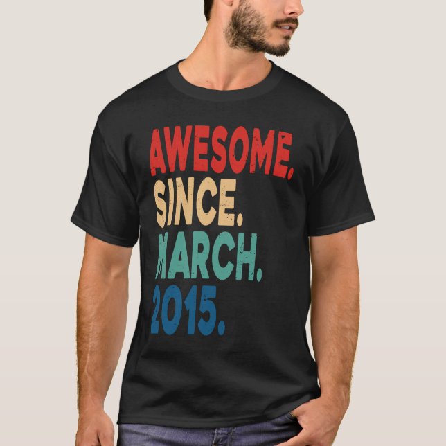 Camiseta Espetacular desde março de 2015 8º B (Frente)