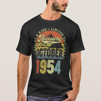Camiseta Espetacular desde outubro de 1954 68º aniversário