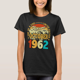 Camiseta Espetacular desde outubro de 1962 60º Nascimento