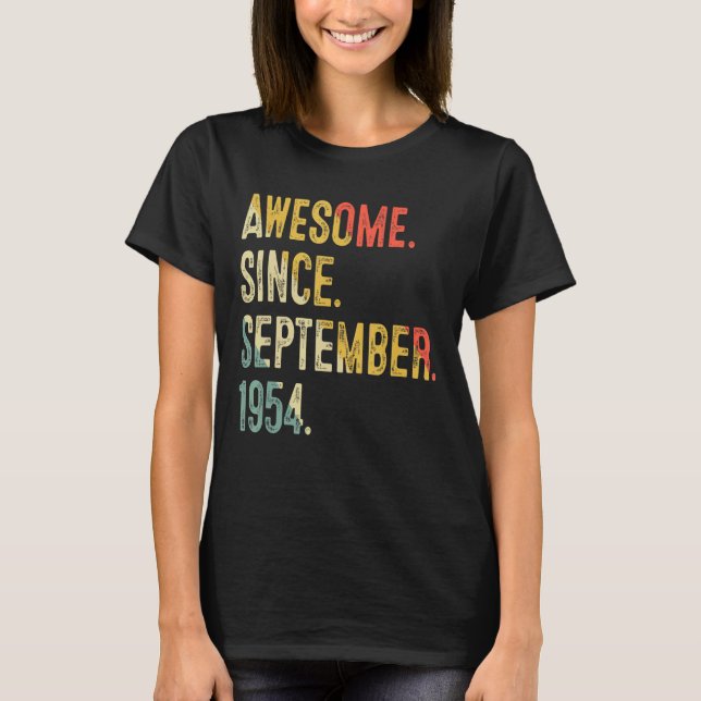 Camiseta Espetacular desde setembro de 1954 68º Bir (Frente)