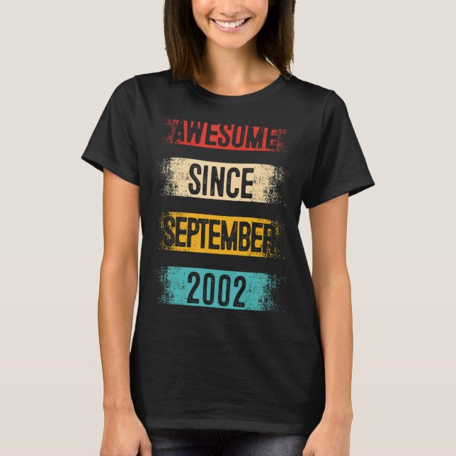 Camiseta Espetacular desde setembro de 2002 20 Birt (Frente)