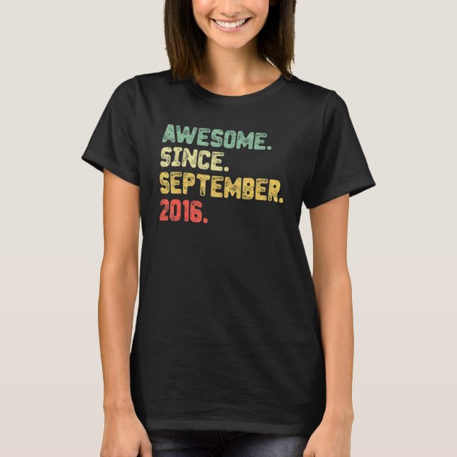 Camiseta Espetacular desde setembro de 2016, 6 Birt (Frente)