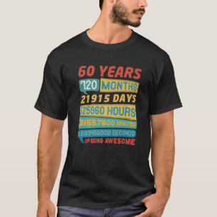 Camiseta Espetacular Edição Limitada De 60 Anos Vintage 6
